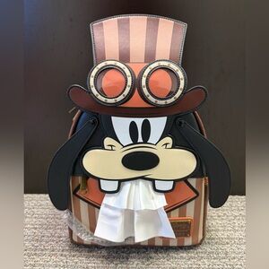 Steampunk Goofy Loungefly mini backpack NWT!